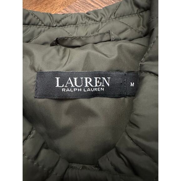 Lauren Ralph Lauren Womens Quilted Crest Vest Quilted Pattern Green Size M - Picture 7 of 10